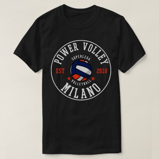 Power Volley Milano Superlega Volleyball T-Shirt (Design vorne)