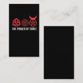 Power von Drei-Triquetra-Hecate-Radgott Visitenkarte (Vorne/Hinten)