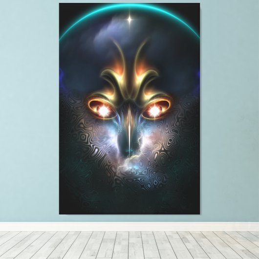 Power von Elvgren das alles sieht Canvas drucken Leinwanddruck (Insitu (Holzboden))