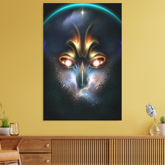 Power von Elvgren das alles sieht Canvas drucken Leinwanddruck (Insitu (Wohnzimmer))