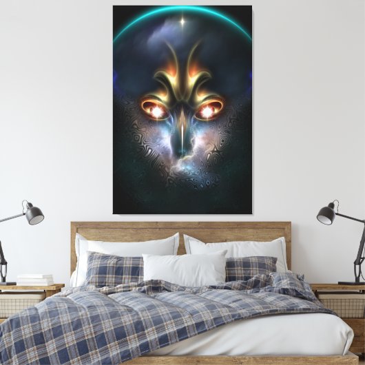 Power von Elvgren das alles sieht Canvas drucken Leinwanddruck (Insitu (Schlafzimmer))