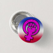 Power von Frauen - Kleine Taste Button (Vorne & Hinten)