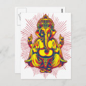 Power von Ganesh Postkarte (Vorne/Hinten)