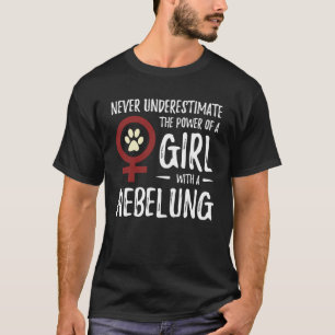 Power von Girl With Nebelung für weibliche Katzenj T-Shirt
