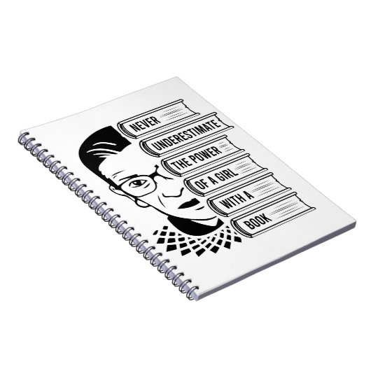 Power von Mädchen mit Buch nie unterschätzen (Rechte Seite)