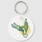 Power von Mais Elektropflanze Schlüsselanhänger (Rückseite)