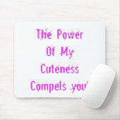 Power von "Meine Farbe rosa" Mousepad (Mit Mouse)
