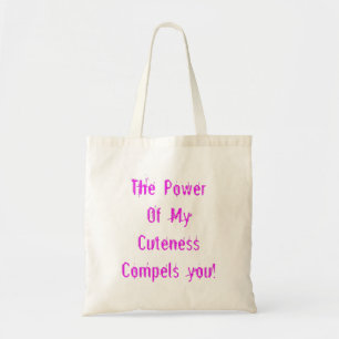 Power von "Meine Farbe rosa" Tragetasche
