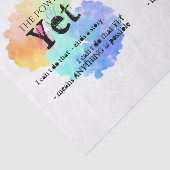 Power von noch motivierend seidenpapier (Ausschnitt)