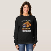 Power von Nuggies Pixalated Art Style Chicken Nugg Sweatshirt (Vorne ganz)