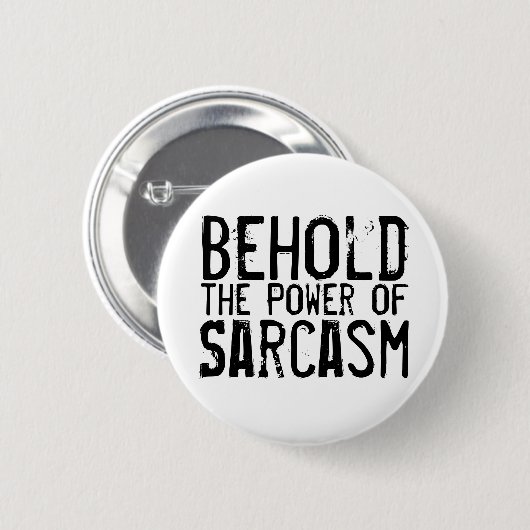 Power von Sarcasm Button (Vorne & Hinten)