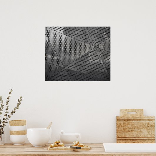 Power von Stahlbauten Poster (Küche)