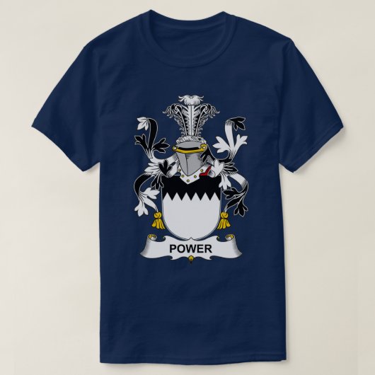 Power-Wappen Familienwappen T-Shirt (Design vorne)