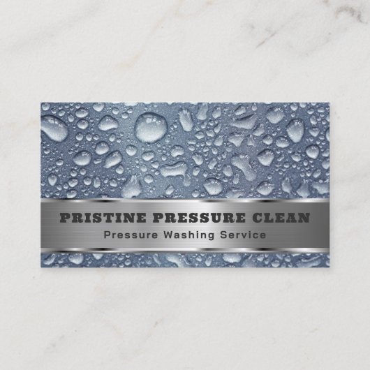 Power-Waschdienst Visitenkarte (Vorderseite)