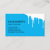 Power waschen Blau Berufliche Reinigung Visitenkarte (Rückseite)