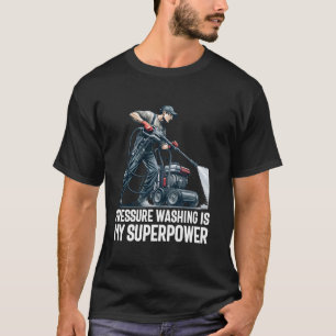 Power waschen Druck Waschen für Washer Vater Männe T-Shirt
