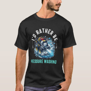 Power waschen Druck Waschen für Washer Vater Männe T-Shirt