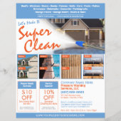 Power waschen Flyer EDDM-Vorlage (Vorne)