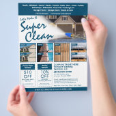 Power waschen Flyer EDDM-Vorlage (Hand)