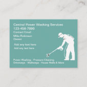 Power - Waschen und Druckreinigung Visitenkarten Visitenkarte (Vorderseite)