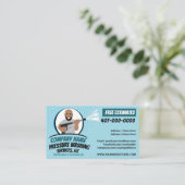 Power waschen und reinigen individuell einstellbar visitenkarte (Stehend Vorderseite)