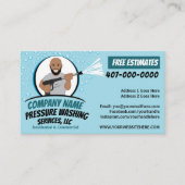 Power waschen und reinigen individuell einstellbar visitenkarte (Vorderseite)