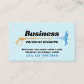 Power waschen waschen Blau- und Goldreinigung Visitenkarte (Vorderseite)