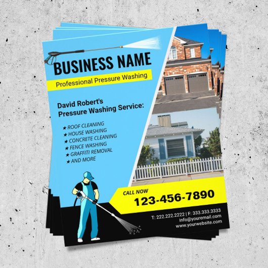 Power waschen, waschen und waschen flyer