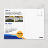 Power waschen, waschen und waschen postkarte (Rückseite)