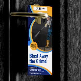 Power waschen, waschen und waschen türanhänger