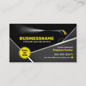 Power waschen Waschhaus waschen Schwarz waschen Visitenkarte (Vorderseite)