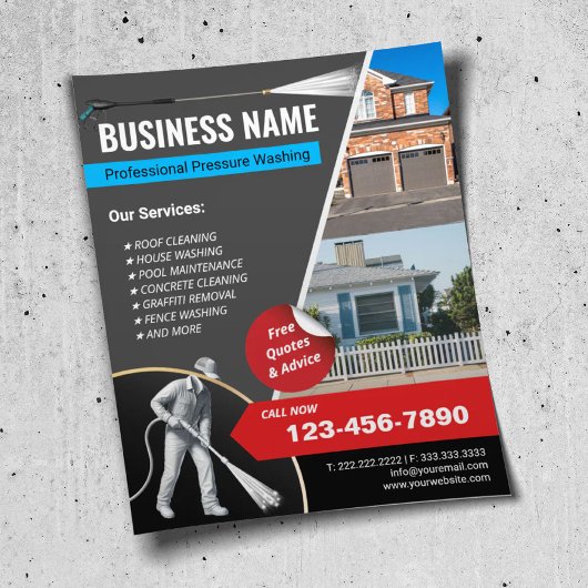 Power waschen Waschhaus waschen Washer Flyer