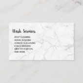 Power waschen Wash Black & Gold Cleaning Visitenkarte (Rückseite)