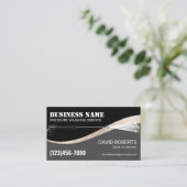 Power waschen Wash Black & Gold Cleaning Visitenkarte (Stehend Vorderseite)