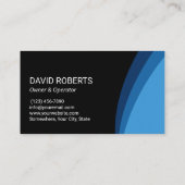 Power waschen Wash Moderne blaue Reinigung Visitenkarte (Rückseite)