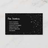 Power waschen Washer Gold Metallreinigung Visitenkarte (Rückseite)