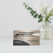 Power waschen Washer Gold Metallreinigung Visitenkarte (Stehend Vorderseite)