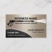 Power waschen Washer Gold Metallreinigung Visitenkarte (Vorderseite)