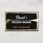 Power waschen Washer Metall Gerahmt Visitenkarte (Vorderseite)