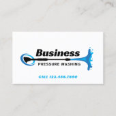 Power waschen Washer Moderne Reinigung Visitenkarte (Vorderseite)