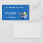 Power-waschende Druck-Wasser-Bläser-Arbeitskraft Visitenkarte (Vorne/Hinten)
