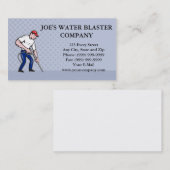 Power-waschende Druck-Wasser-Bläser-Arbeitskraft Visitenkarte (Vorne/Hinten)