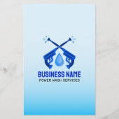 Power Waschhaus Reinigungsdruck waschen Flyer (Hinten)