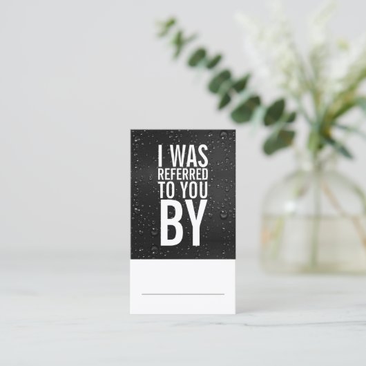 Power-Waschkarte Empfehlungskarte (Stehend Vorderseite)