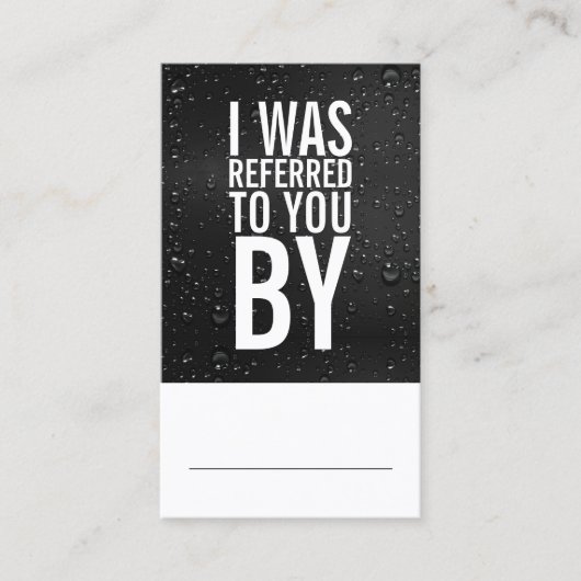 Power-Waschkarte Empfehlungskarte (Vorderseite)