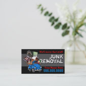 Power-Waschkarte/Junk Hauling Business Promo Card Visitenkarte (Stehend Vorderseite)
