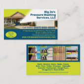 Power-Waschkarte Visitenkarte (Vorne/Hinten)