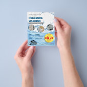 Power-Waschwasser-Marketing Flyer (Gruppe)