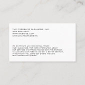 Power-Wash-Logo | Reinigung der Arbeit Visitenkarte (Rückseite)