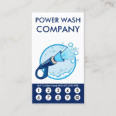 Power Wash Loyalty Punch Card Treuekarte (Vorderseite)